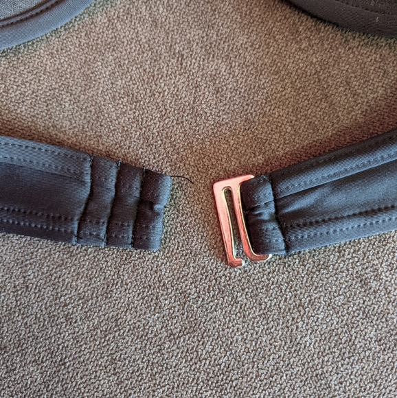 BLACK BIKINI TOP, LA VIE EN ROSE, SMALL - Picture 4 of 7